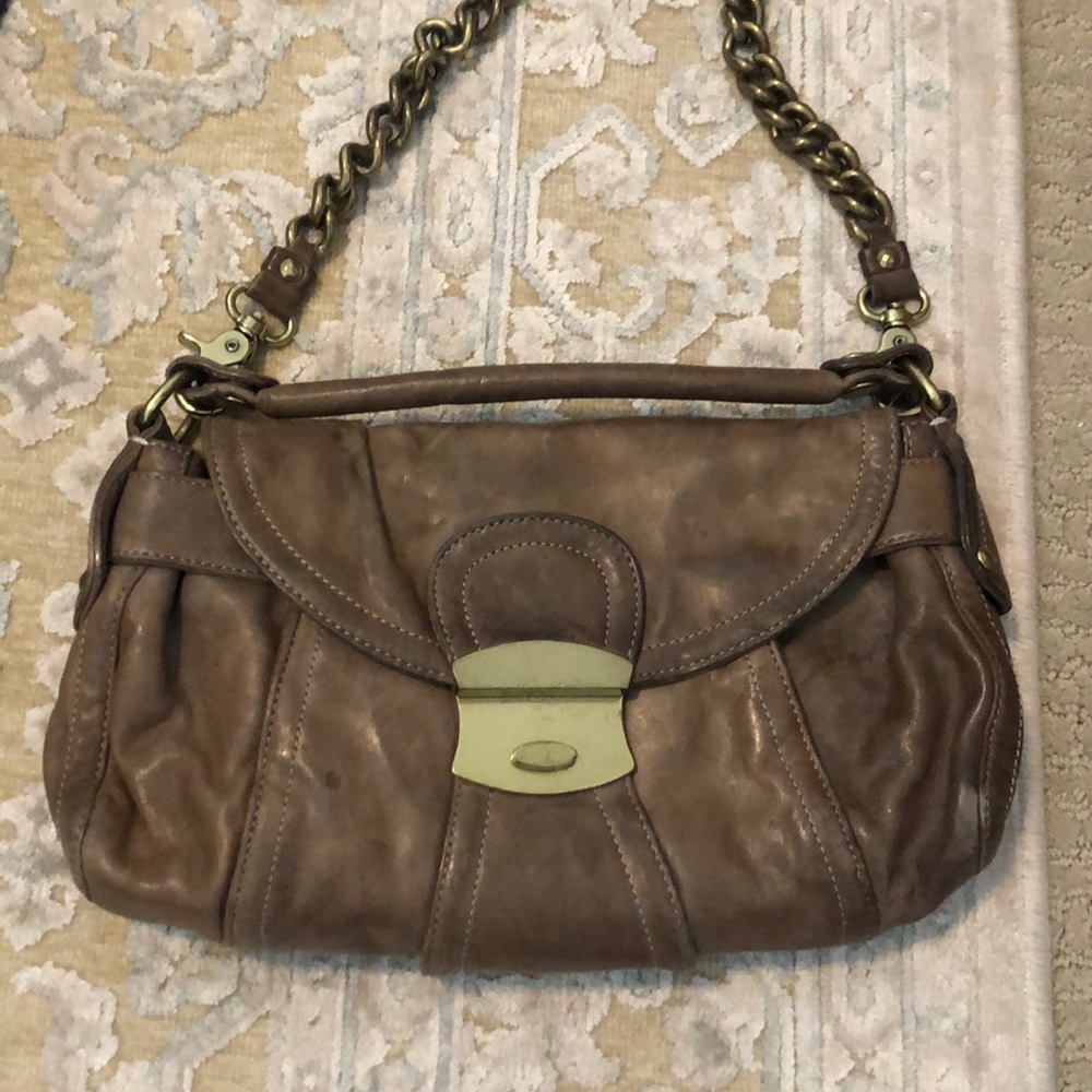 Kooba Grey Leather Bag